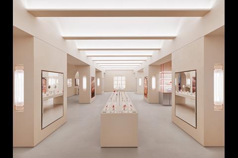 Glossier New York store interior